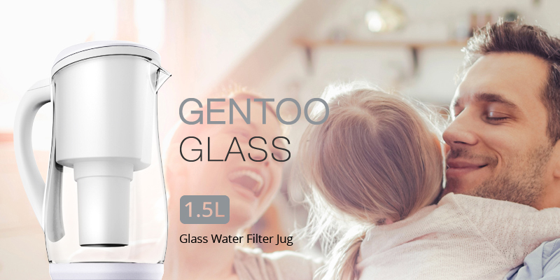 Gentoo Glass Water Filter Jug